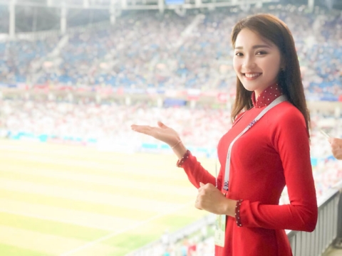 “Bạn gái tin đồn” Văn Đức U23 sang tận Nga xem World Cup - 3