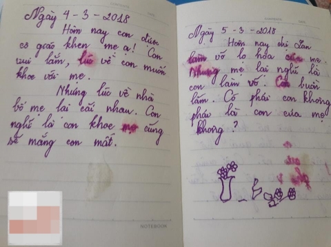 Con không phải là con mẹ, phải không? - cuốn nhật ký nhòe nước mắt của bé gái lớp 5 khiến các bậc cha mẹ sững sờ