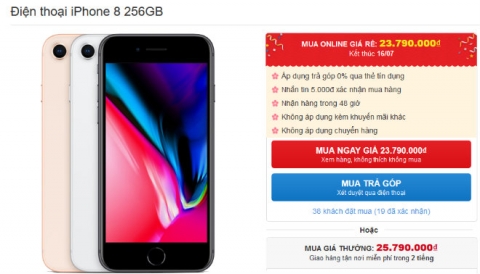 NÓNG: iPhone 8 256GB giảm sốc 2 triệu đồng tại Việt Nam - 1