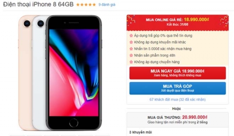 iPhone 8 chính hãng giảm giá sốc 2 triệu đồng tại Việt Nam - 1