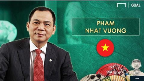Tỷ phú Phạm Nhật Vượng lọt top ông bầu bóng đá giàu nhất Châu Á - 1