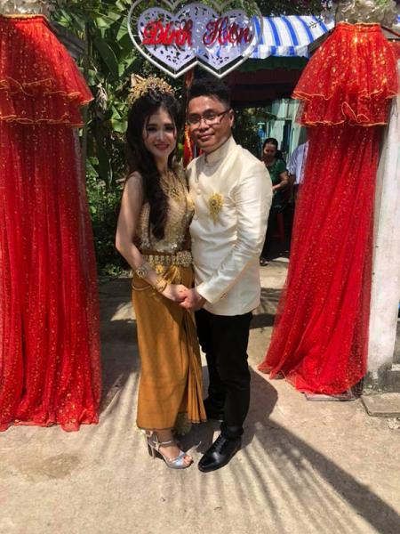 Hình ảnh cô dâu - chú rể trong ngày cưới.