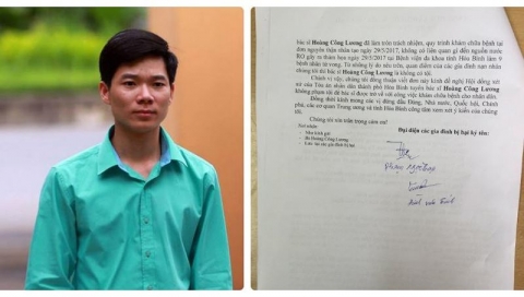 Người nhà nạn nhân đồng loạt kêu gọi Tòa án minh oan cho bác sĩ Hoàng Công Lương