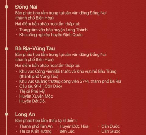 Những địa điểm người dân cả nước có thể xem bắn pháo hoa đêm giao thừa Tết Kỷ Hợi 2019