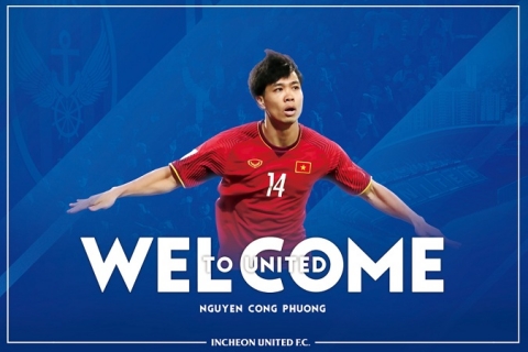 Incheon United chính thức công bố hợp đồng với Công Phượng, tiết lộ số áo đặc biệt tại đội bóng mới