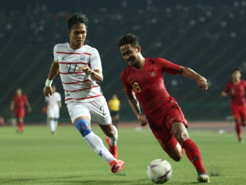 Đánh bại Campuchia 2-0, Indonesia hẹn gặp Việt Nam ở bán kết U22 Đông Nam Á