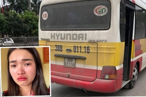 Nữ hành khách bị đánh giập mũi vì quay clip xe buýt lạng lách