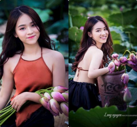 Những thiếu nữ mặc thế này đẹp hút mắt ở hồ sen, cần gì khoe thân hình ảnh 1 nhung thieu nu mac the nay dep hut mat o ho sen, can gi khoe than hinh anh 1