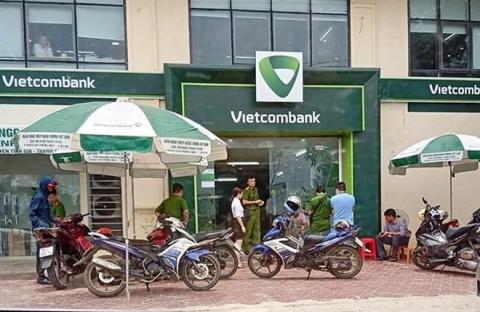 Sung no lien tiep khi cuop xong vao ngan hang Vietcombank o Thanh Hoa hinh anh 1 