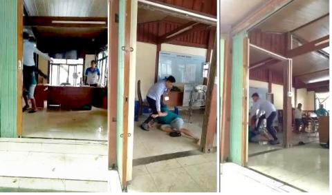 cong an vao cuoc vu nhan vien bql du lich ho ba be hanh hung khach hinh anh 1