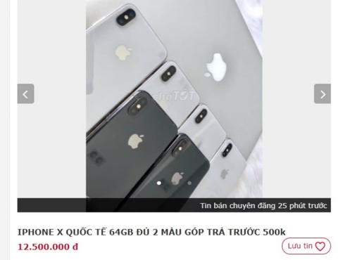 iPhone X về giá 12,5 triệu đồng tại Việt Nam