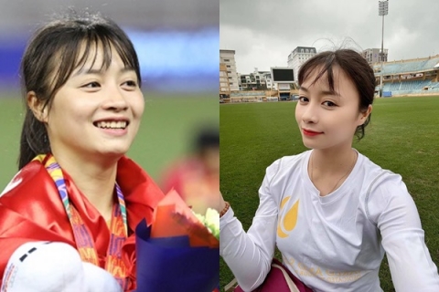 Hoàng Thị Loan lọt vào Top 10 nữ cầu thủ xinh đẹp nhất châu Á.