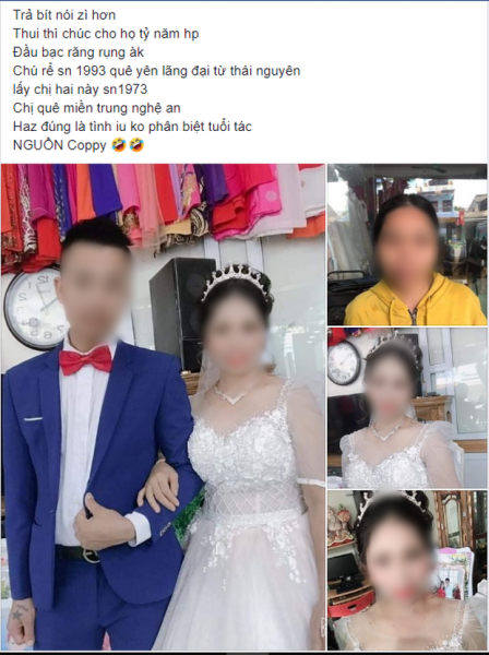 Xôn xao về loạt ảnh cưới của cặp đôi Thái Nguyên: Chú rể 27 cưới vợ 47 tuổi, xuất hiện những 'lời tố cáo' từ người quen cô dâu!
