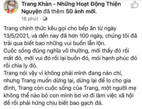 Trang Trần tung sao kê sau tin đồn ăn chặn trăm tỷ, tuyên bố rút lui sau 100 ngày làm thiện nguyện - Ảnh 3.