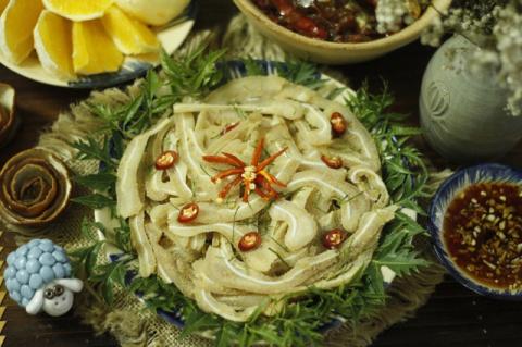 Nem tai trộn thính - Món nhắm 