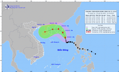 Bão số 7 ít khả năng ảnh hưởng đất liền, nửa đầu tháng 11 miền Bắc 