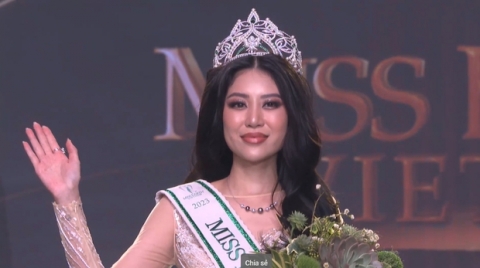  Tân Hoa hậu Miss Earth Vietnam 2023: Cô gái Việt Kiều tốt nghiệp đại học tại California - Ảnh 1.