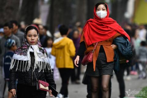 Không khí lạnh tiếp tục tràn về, thời tiết Hà Nội rét liên tục. Ảnh minh họa: Hoàng Hà