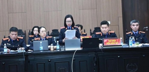  Đại diện VKS tại phiên tòa Việt Á. Ảnh: CTV 