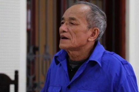  Bị cáo Nguyễn Duy Hùng tại phiên tòa sơ thẩm. 