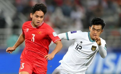 Đội tuyển Indonesia giành chiến thắng trước Việt Nam ở Asian Cup 2023.