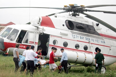 Gặp tai nạn, thuê trực thăng cấp cứu thế nào?