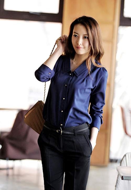 Sơ mi dài tay thanh lịch cho ngày đầu thu