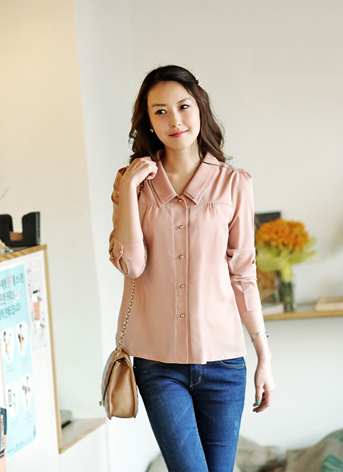 Sơ mi dài tay thanh lịch cho ngày đầu thu