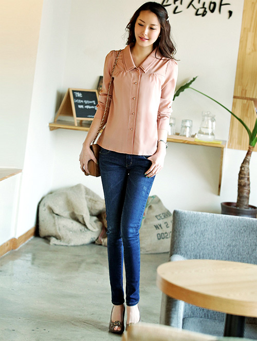 Sơ mi dài tay thanh lịch cho ngày đầu thu