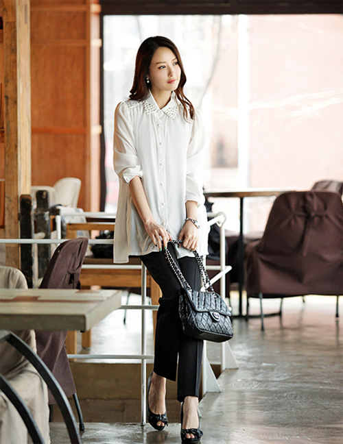 Sơ mi dài tay thanh lịch cho ngày đầu thu