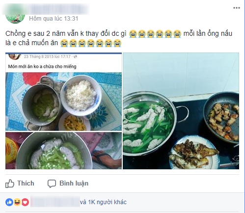 Đừng tưởng chồng chăm vào bếp là hay, cô vợ này bao năm dở khóc dở cười với tác phẩm nổi lềnh phềnh chồng nấu - Ảnh 1. Đừng tưởng chồng chăm vào bếp là hay, cô vợ này bao năm dở khóc dở cười với tác phẩm nổi lềnh phềnh chồng nấu - Ảnh 1.