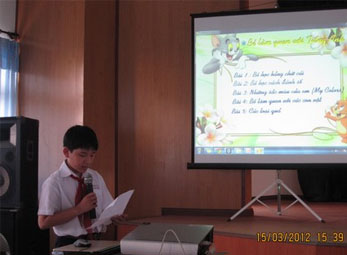 Cậu học trò lớp 4 sáng tạo phần mềm học Tiếng Anh