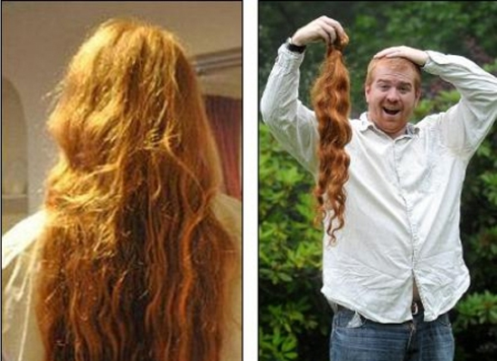 Anh Timothy Price trước và sau khi cắt tóc