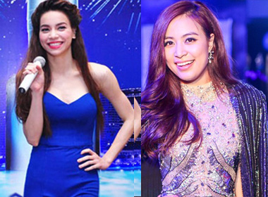 Hồ Ngọc Hà dự tiệc cuối năm cùng Hoàng Thùy Linh
