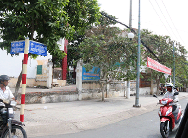 Lô đất tranh chấp giữa vợ chồng anh Phú và bà Danh nằm trên đường Nguyễn Du, TP. Thủ Dầu Một