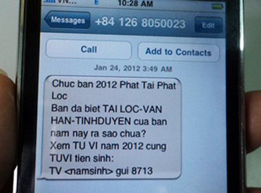 Sẽ xử lý nhà mạng nếu phát hiện tiếp tay cho tin nhắn rác