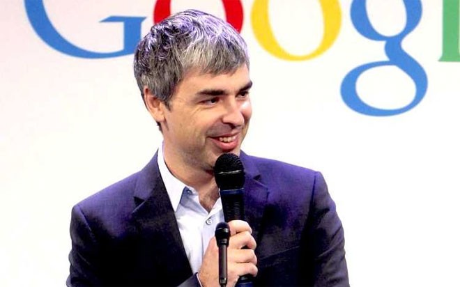 19. Larry Page<br><br>Giá trị tài sản ròng: 29,7 tỷ USD<br>Tăng/giảm tài sản trong năm 2014: -2,6 tỷ USD<br>Tăng/giảm vị trí trong xếp hạng: -2 bậc<br>Nguồn tài sản chính:  Công cụ tìm kiếm Google<br>Quốc gia: Mỹ