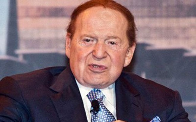 18. Sheldon Adelson<br><br>Giá trị tài sản ròng: 31,4 tỷ USD<br>Tăng/giảm tài sản trong năm 2014: -6,6 tỷ USD<br>Tăng/giảm vị trí trong xếp hạng: -10 bậc<br>Nguồn tài sản chính: Tập đoàn sòng bạc Las Vegas Sands<br>Quốc gia: Mỹ 18. Sheldon Adelson<br><br>Giá trị tài sản ròng: 31,4 tỷ USD<br>Tăng/giảm tài sản trong năm 2014: -6,6 tỷ USD<br>Tăng/giảm vị trí trong xếp hạng: -10 bậc<br>Nguồn tài sản chính: Tập đoàn sòng bạc Las Vegas Sands<br>Quốc gia: Mỹ