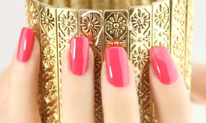 Nail hồng ngọt ngào cho ngày 8/3