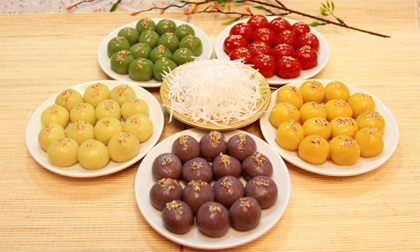 Cách làm bánh trôi, bánh chay ngũ sắc đặc biệt cho Tết Hàn Thực