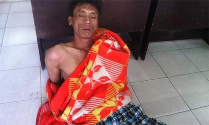 Nam thanh niên nghi ngáo đá dọa đốt xe taxi