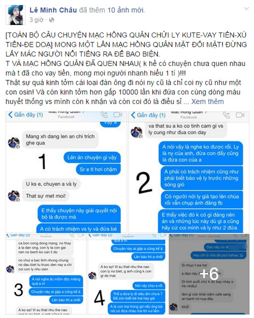Cô gái tố Mạc Hồng Quân xù nợ là ai