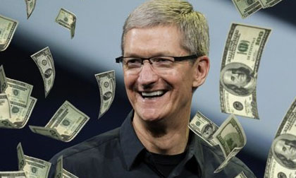 CEO Tim Cook ẵm 10,3 triệu USD trong năm 2015