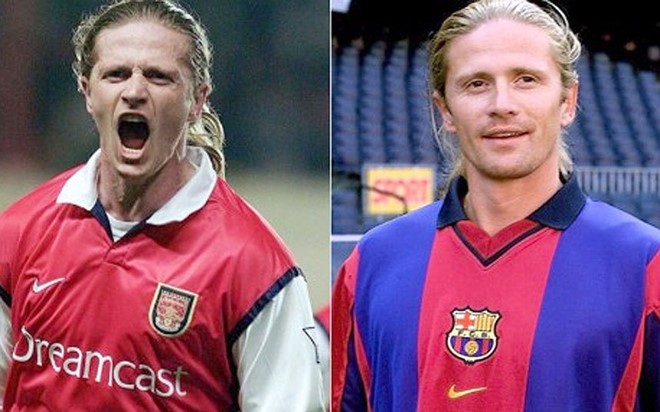 Các ngôi sao từng khoác áo cả Barcelona và Arsenal