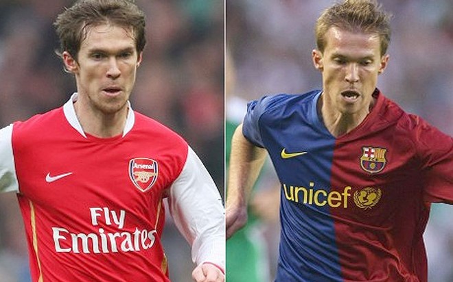 Các ngôi sao từng khoác áo cả Barcelona và Arsenal