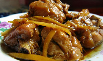 Thịt gà kho gừng thơm cay ngon tuyệt