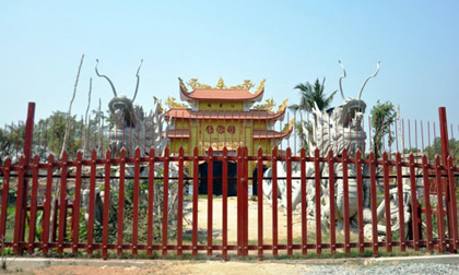 Nhà thờ tổ của Hoài Linh tiếp tục được thi công