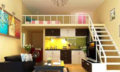 “Hô biến” phòng trọ 20m2 thành không gian hiện đại tiện nghi