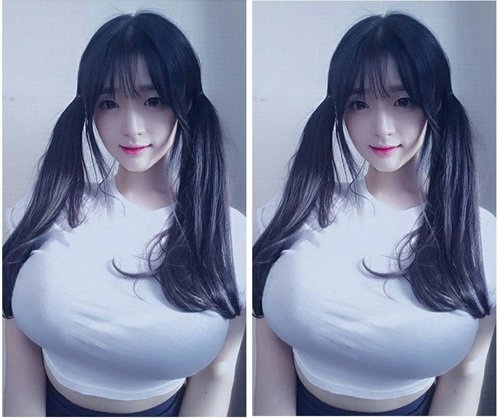 Cô giáo Hàn Quốc nổi tiếng vì có vòng một nóng bỏng