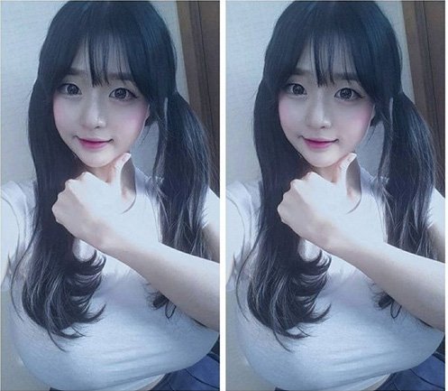Cô giáo Hàn Quốc nổi tiếng vì có vòng một nóng bỏng